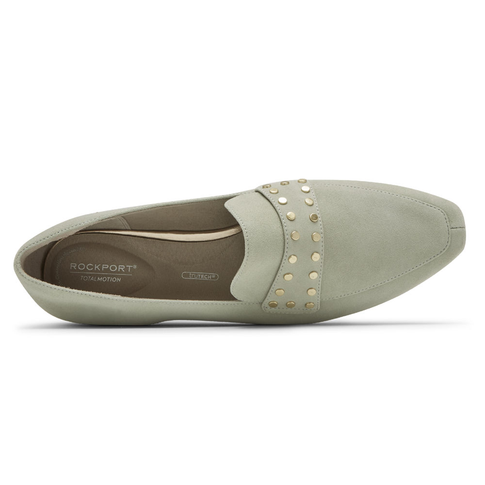 Mocassins Rockport Mulher Verde Oliva - Total Motion Laylani Studded - 69045VXAW